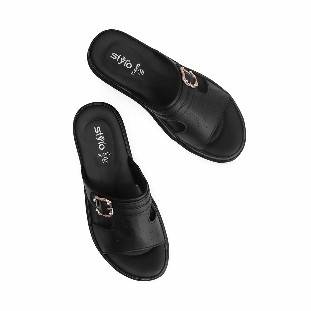 Black Formal Slipper PU0495