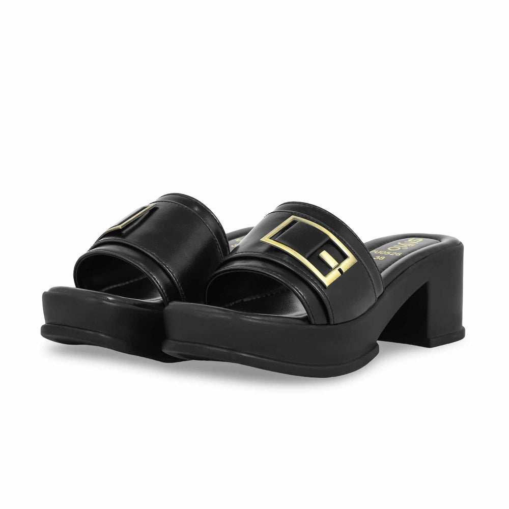 Black Formal Slipper PU0526