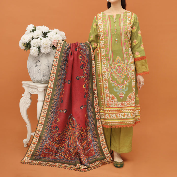 2PC- Khaddar Co-ord Set PW4147