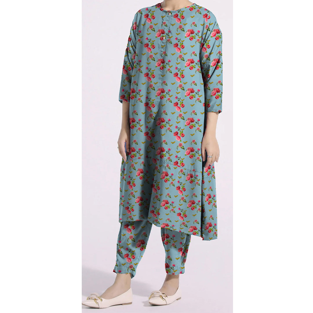 2PC- Unstitched Digital Printed Khaddar Suit PW4447