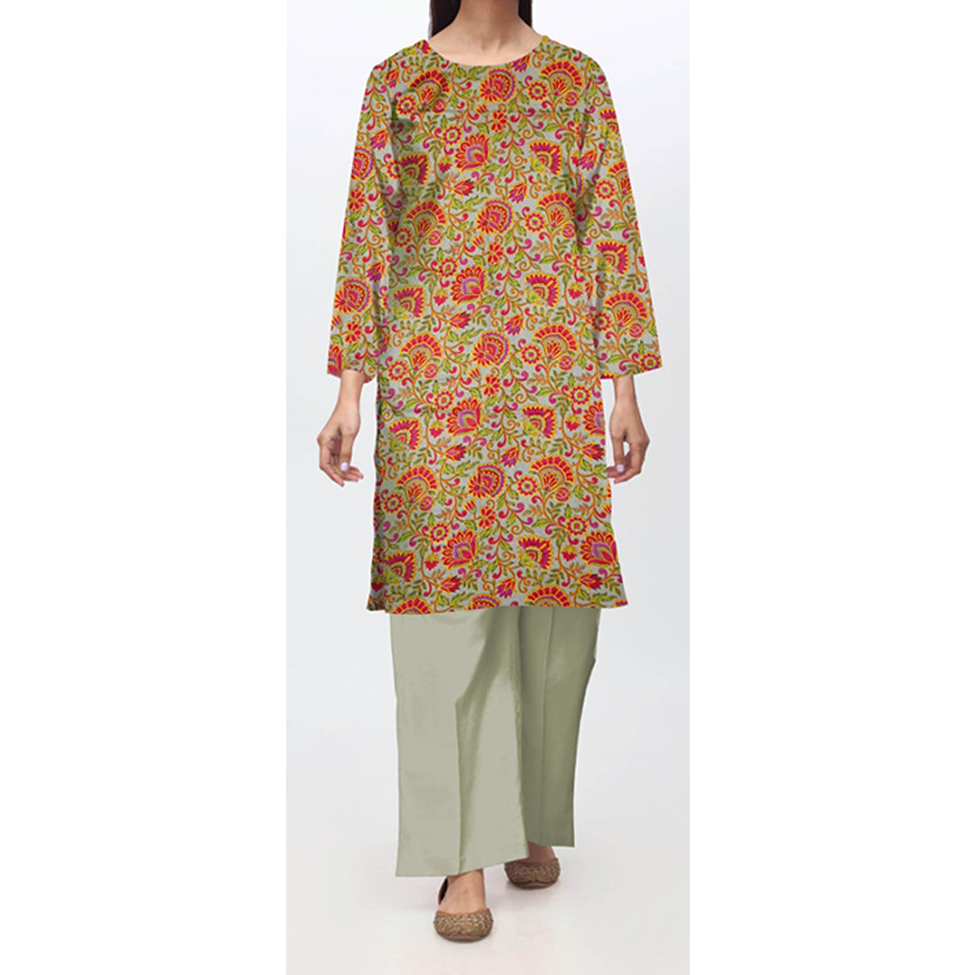 1PC- Unstitched Digital Printed Linen Shirt PW4474