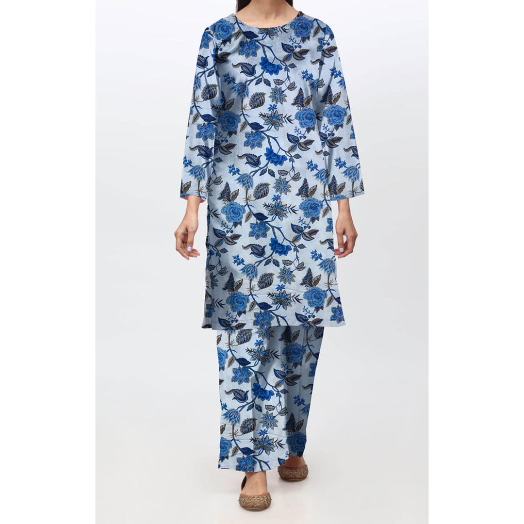 2 PC- Unstitched Digital Printed Linen Suit PW4475