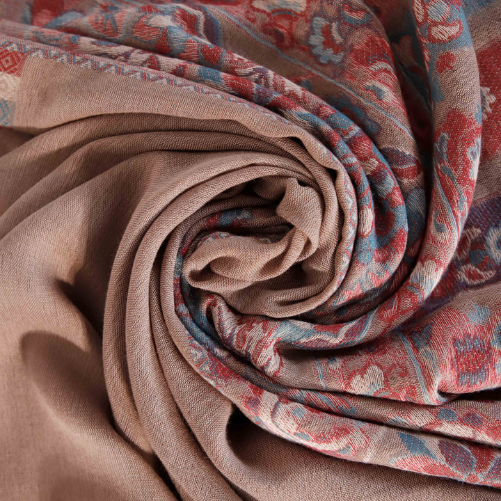 Beige Winter Acrylic Stole PW4690