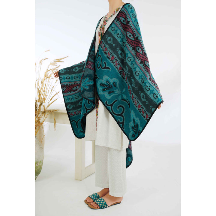 Ferozy Winter Acrylic Cape Shawl PW4949