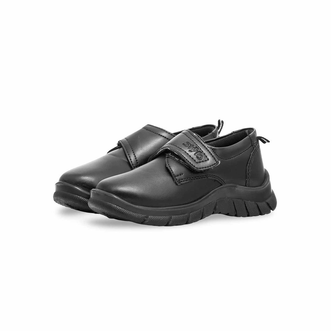 Boys Black School Shoes SK1083