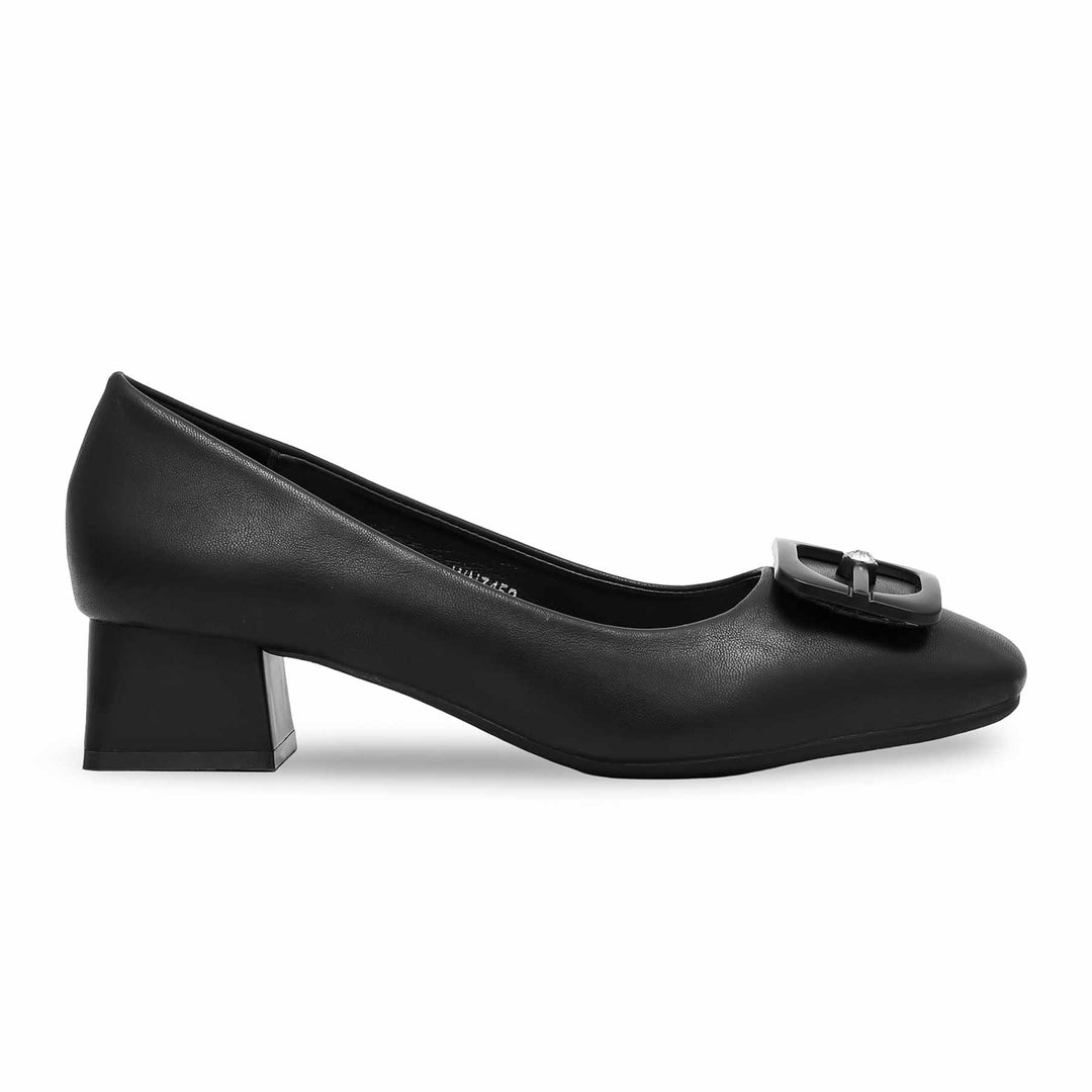 Black Winter Court Shoes WN7452