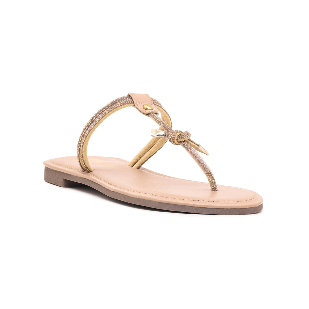 Beige Fancy Chappal FN0669