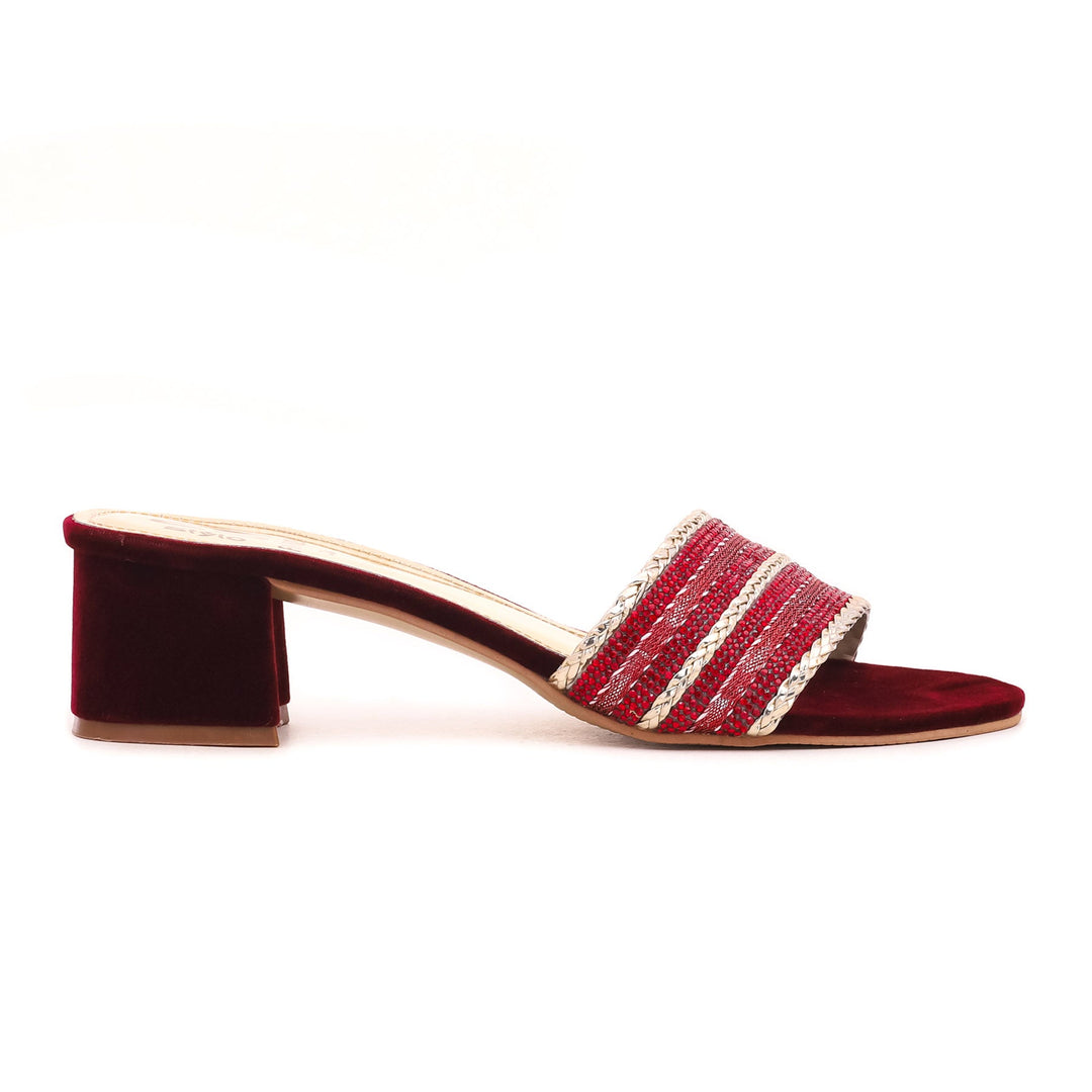 Maroon Fancy Slipper FN7629