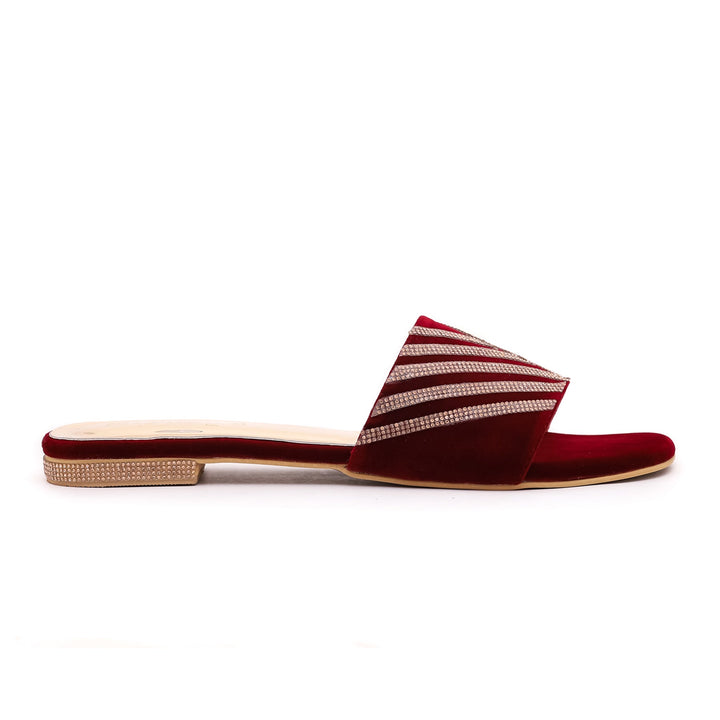 Maroon Fancy Slipper FN7713