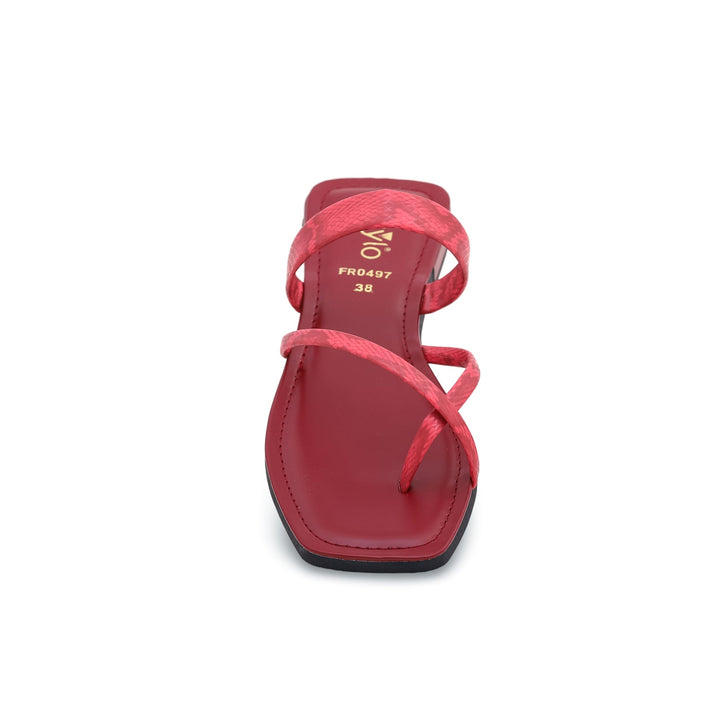 Red Formal Chappal FR0497