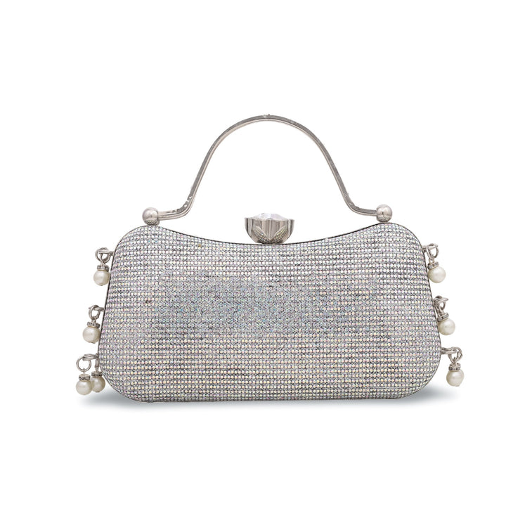 AB Silver Bridal Clutch P15064