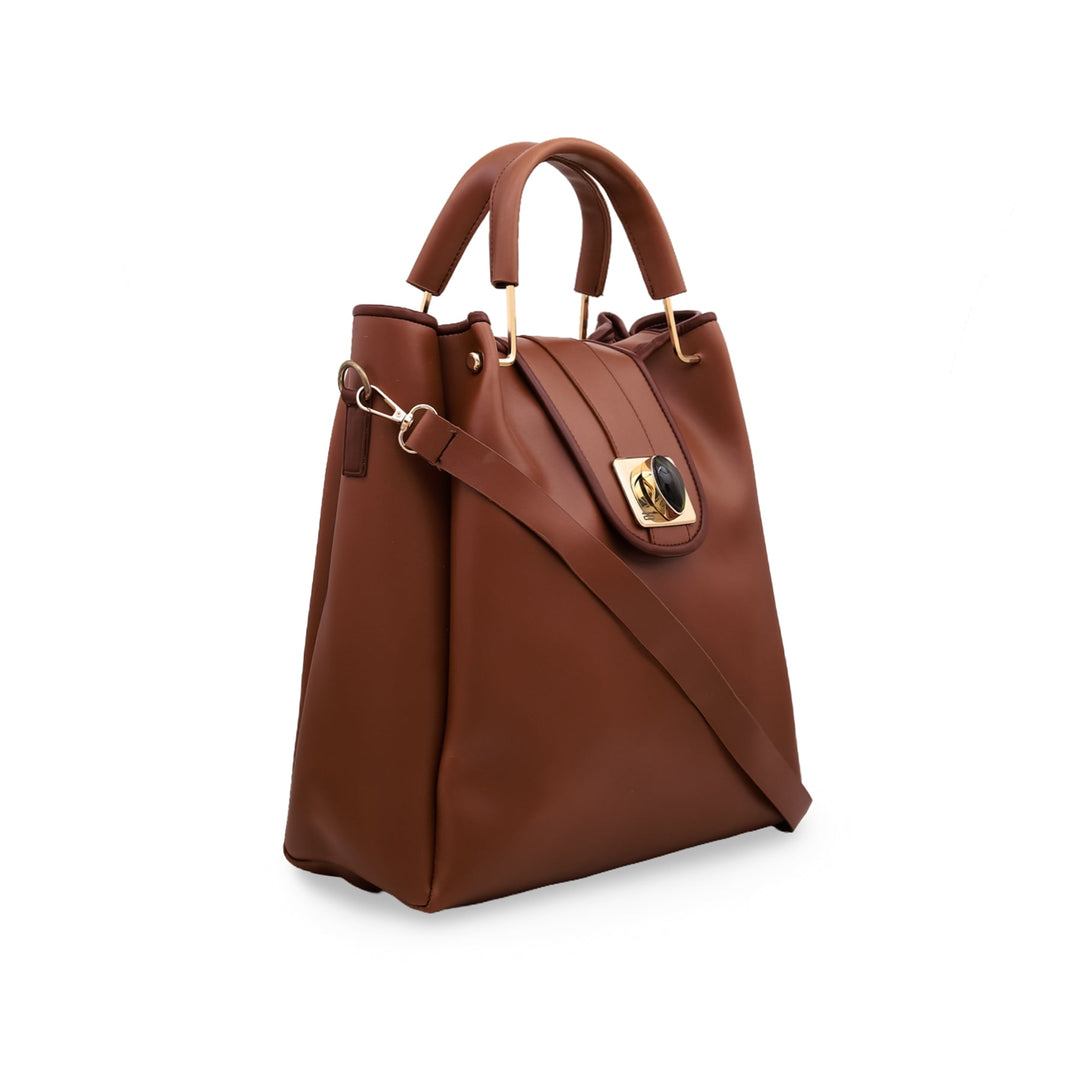 Brown Formal Hand Bag P54313