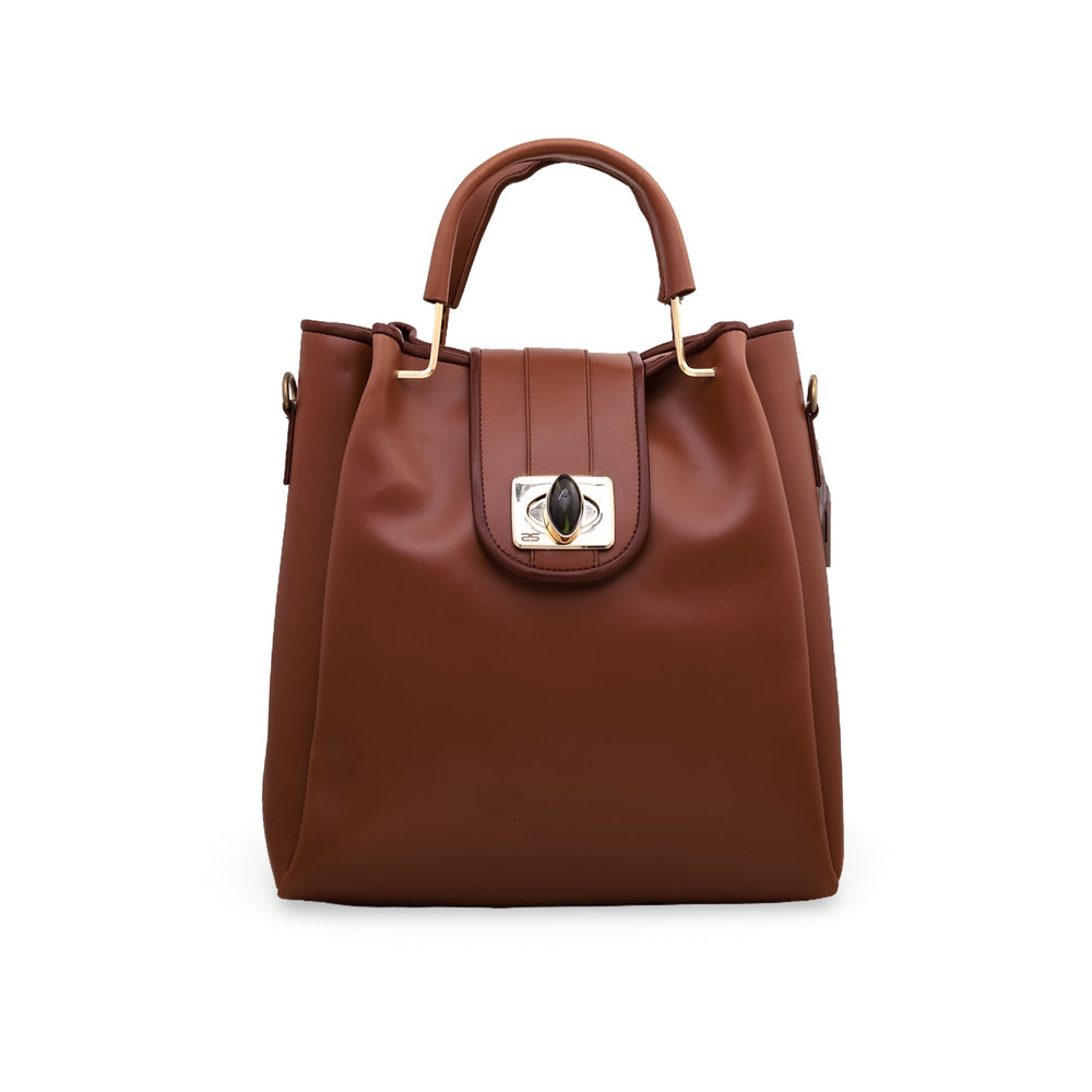 Brown Formal Hand Bag P54313