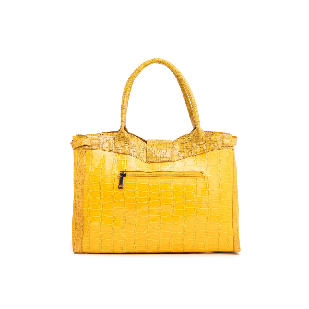 Yellow Formal Hand Bag P54359