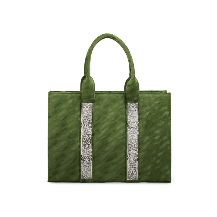 Green Formal Hand Bag P54366