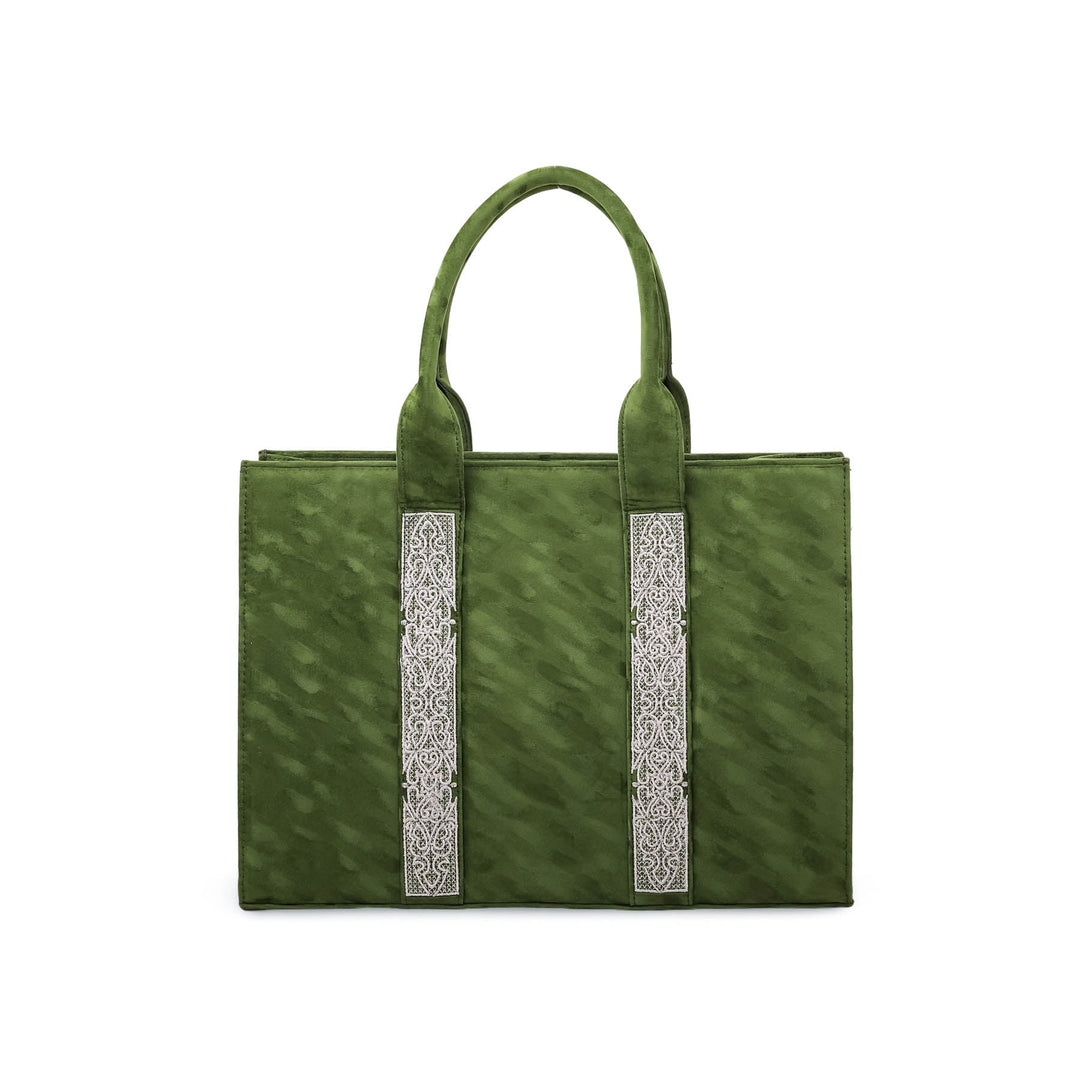 Green Formal Hand Bag P54366