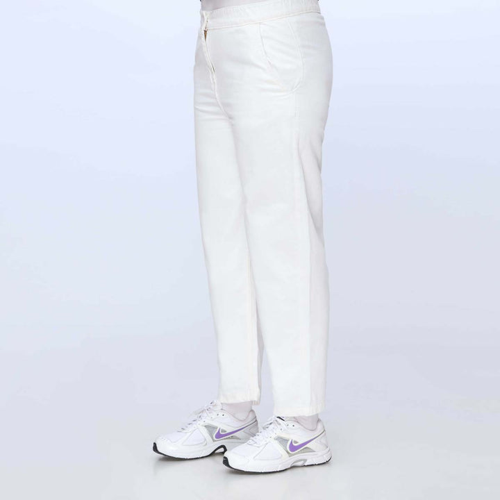 White Baggy Fit Denim Pant PS1537