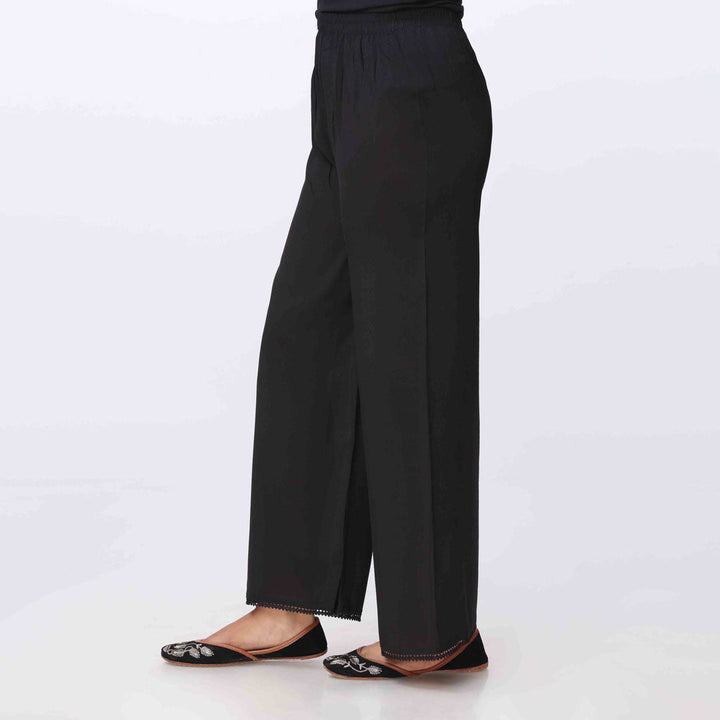 Black Cambric Straight Fit Trouser PS3563