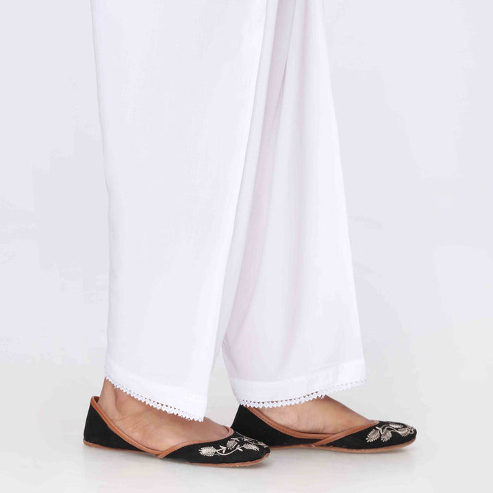 White Cambric Straight Fit Trouser PS3571