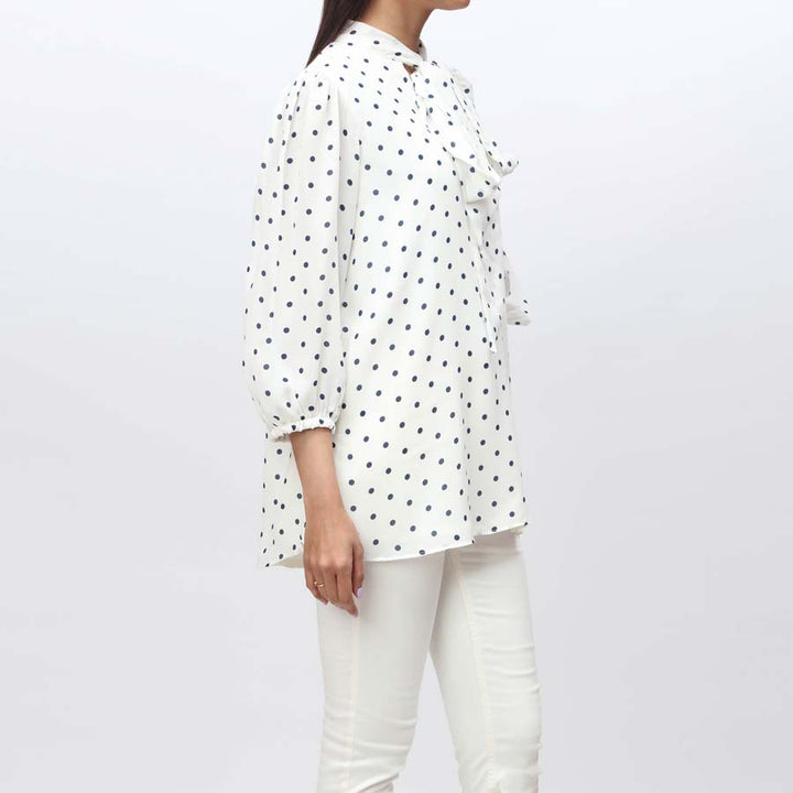 1PC- Printed Georget Top PS4048