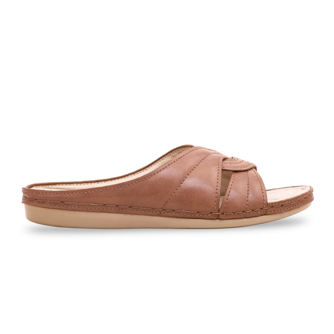 Brown PU Slippers PU0145