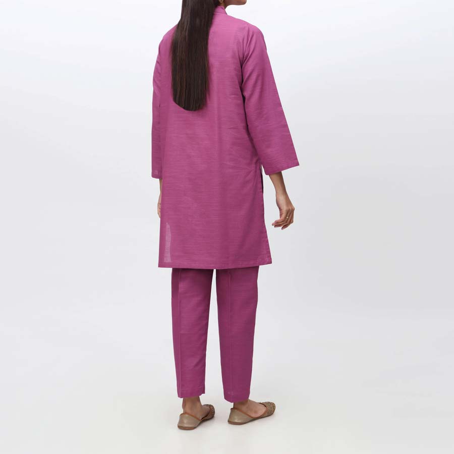 2PC- Embroidered Khaddar Shirt & Trouser PW3043