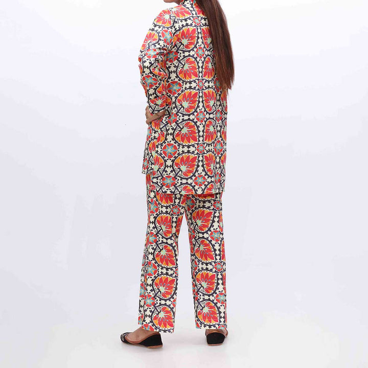 2PC- Digital Printed Khaddar Shirt & Trouser PW3052