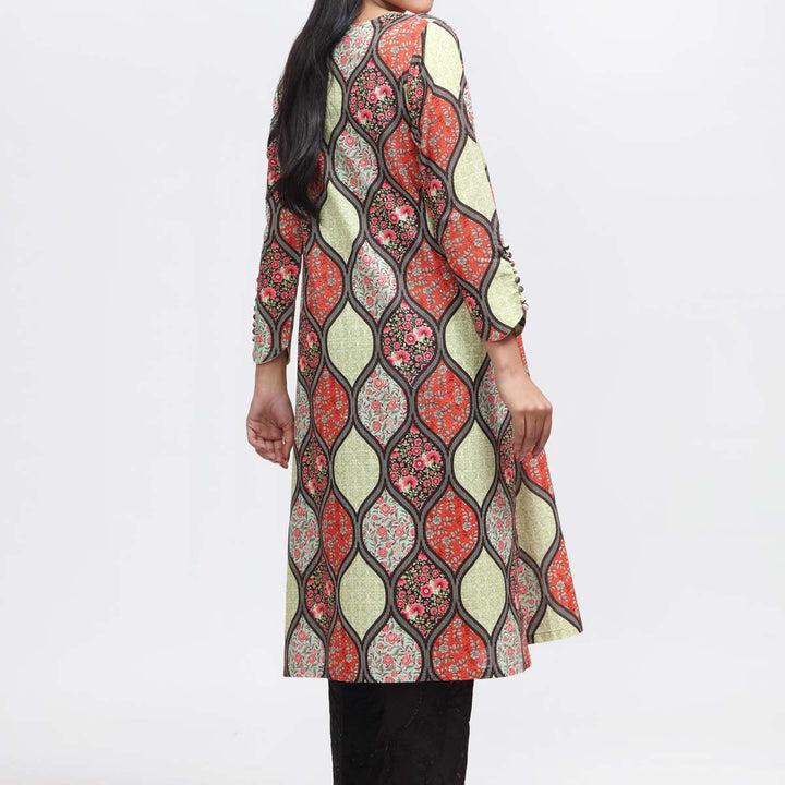 1PC- Digital Printed Khaddar Shirt PW3101