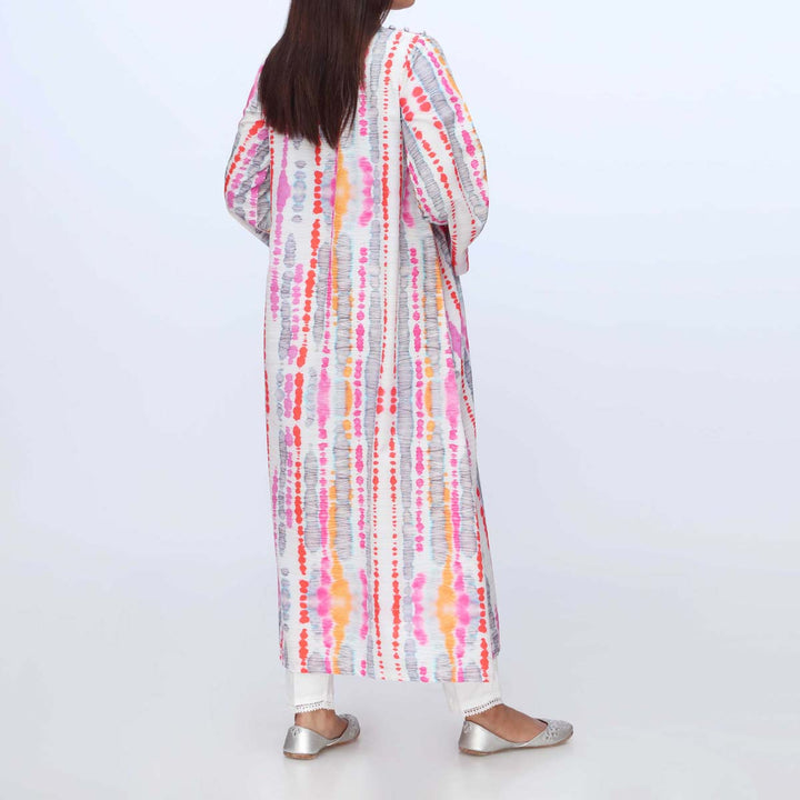 1PC-Printed Grip Silk Long Shirt PW3126