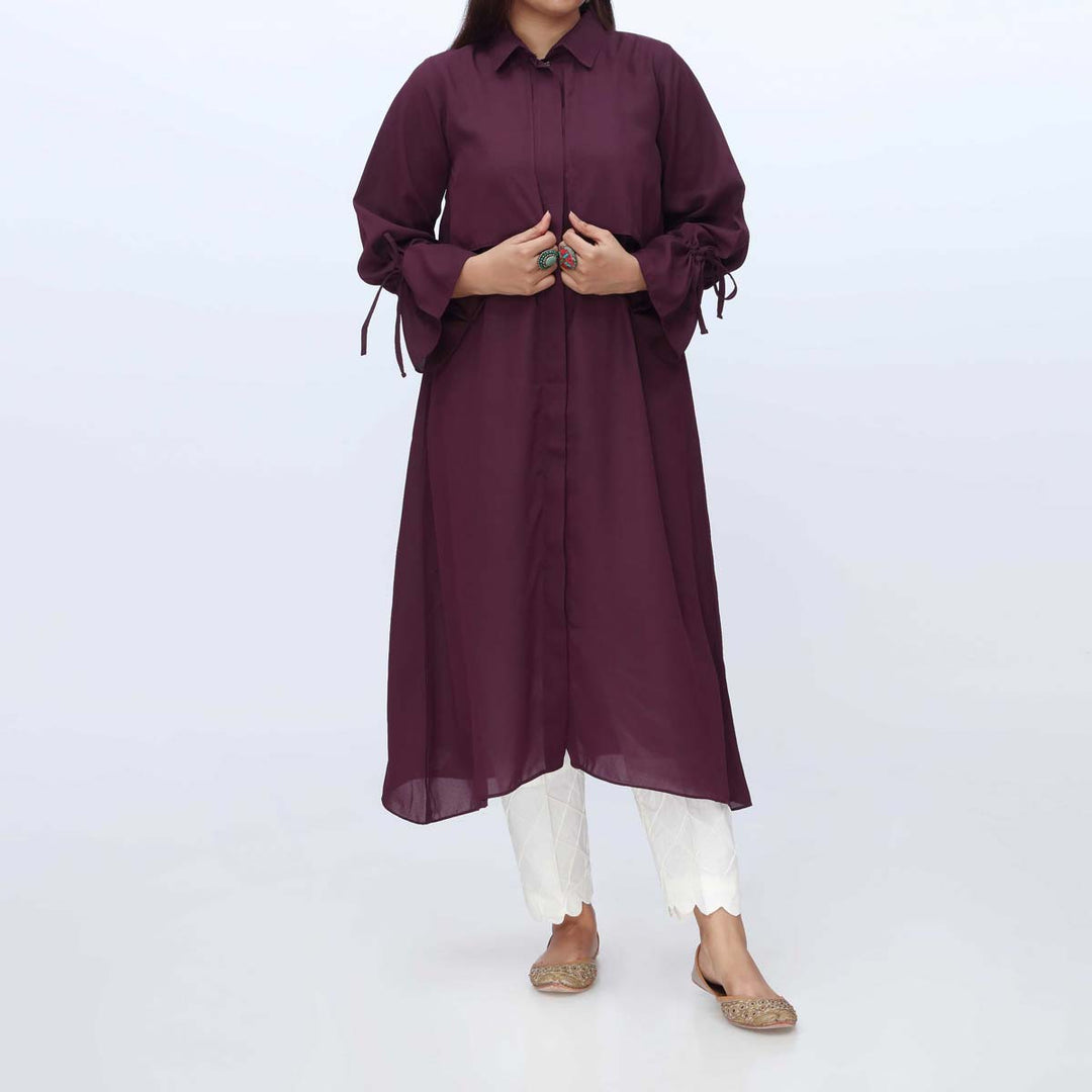 1PC-Solid Georgette Shirt PW3175