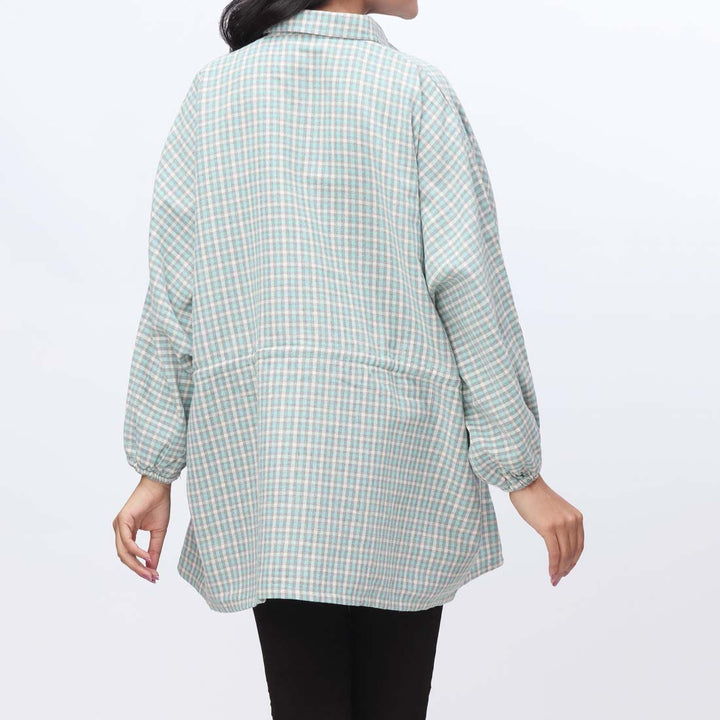 1PC- Flannel Checkered Top  PW3255