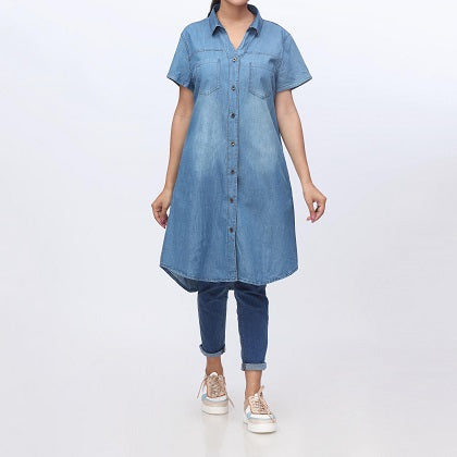 Dark Blue Denim Shirt PW3978