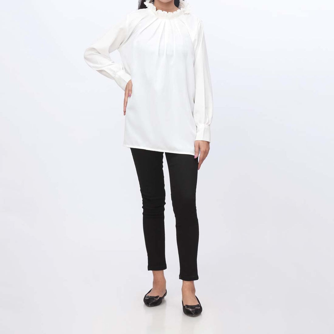 1PC- Dyed Georgette Chiffon Top  PW9021