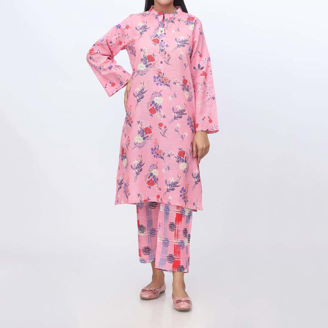 2PC- Printed Khaddar Suit PW9027