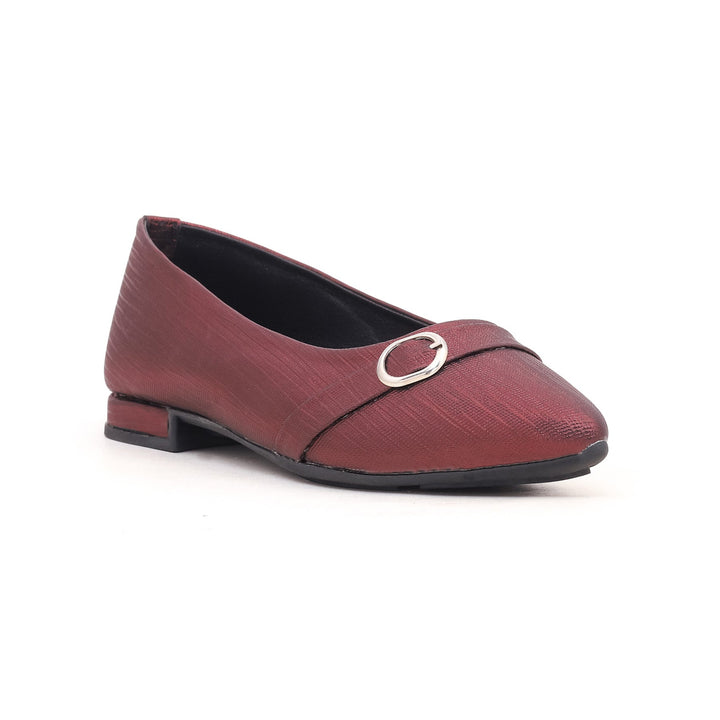 Maroon Winter Pumps WN0786 | Stylo